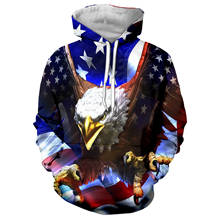 Harajuku New Cool USA Flag Eagle Hoodies 3D Printed Men's Hipster Streetwear Pullover Hoodie Unisex Casual Sportswear Coat 5XL 2024 - buy cheap