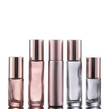 Botellas Vacías de vidrio grueso para Perfume, botes de viaje duraderos de color rosa/transparente/esmerilado, rollo en aceite esencial, 5ml, 10ml, 300 Uds. 2024 - compra barato