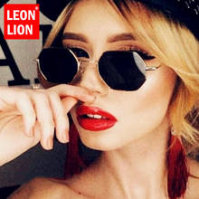 LeonLion-gafas De Sol Retro Para mujer y hombre, anteojos De diseñador De marca, polígonos, De lujo, Vintage, 2021 2024 - compra barato