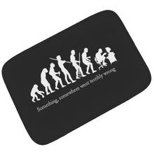 Novelty Doormat for Engineer PC Processor Gift Funny Something Somewhere Went Terribly Wrong Computer Evolution Mat Rug Carpet 2024 - buy cheap