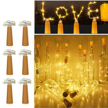 Battery-powered Led Wine Bottle Lights 10/20 LED Cork Shape Copper Wire String Lights For Holiday Wedding Party Christmas Lights 2024 - buy cheap