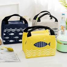2020 New Cartoon Student Portable Lunch Bag  Insulated Lunch Box Thermal Stripe Tote Bags Frozen Picnic Food Lunch Box Bag 2024 - buy cheap