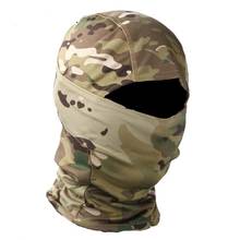 Máscara de cara completa de camuflaje táctico para juego de guerra, caza, tiro, casco militar del ejército, forro de combate, Airsoft, engranajes, máscara de viento y arena 2024 - compra barato