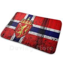 Alfombrilla antideslizante con bandera de Noruega, alfombra suave, cojín, Bandera de Noruega 2024 - compra barato