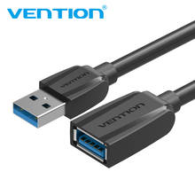 Кабель USB Vention, 0,5 м, 1 м, 1,5 м, 2 м, штекер-гнездо, высокоскоростной удлинитель USB 2,0, 3.0 для передачи данных, связи с ПК 2024 - купить недорого