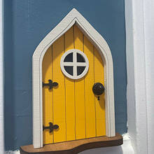 Decoração de casa de gnome e janela em miniatura, decoração em miniatura para casa de bonecas, jardim, quintal, arte e escultura de jardim 2024 - compre barato
