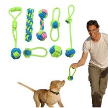Juguete masticable de molienda para mascotas, juguete de limpieza Dental duradero, juguetes interactivos para perros, Limpieza de dientes para perros, entrenamiento al aire libre, diversión para jugar 2024 - compra barato