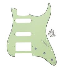 NEW Mint Green Pickguard SSH Strat Guitar Pick Guard Scratch Plate w/Screws for 11 Hole Strat Guitar Parts 2024 - buy cheap