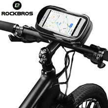 ROCKBROS Bicycle Bag 6 Inch Rainproof TPU Touch Screen Cell Bike Phone Bag Holder Cycling Handlebar Bags MTB Frame Pouch Case 2024 - buy cheap