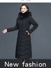 Winter Warm X-long Jacket Women Coat Fur Lining Hooded Coat Jacket Thick Oversize Cotton Padded Wadded Parkas Outwear a013 2024 - buy cheap