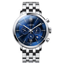 chronograph watch men,mens quartz wrist watches LOBINNI man sport waterproof wristwatch reloj hombre Switzerland luxury brand 2024 - buy cheap