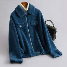 2020 Real Sheep Shearling Fur Coat Female 100% Wool Coats Winter Jacket Women Korean Short Jackets Chaqueta Mujer My4039 2024 - buy cheap
