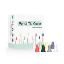 Cubierta de punta de lápiz para Apple Pencil 2ª y 1ª generación, funda de silicona silenciosa para lápiz, Protector de pantalla de piel para iPad Pro 2024 - compra barato