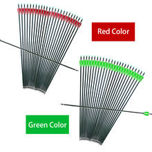 Flechas de carbono spine500, 6/peças, arco de flecha substituível, comprimento de 30 "para arco composto/recurvo, caça, arquearia 2024 - compre barato