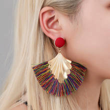 Modyle 2019 Long Tassel Earrings for Women Big Fashion Statement Dangle Earring Bohemian Fringe Vintage Earring 2024 - buy cheap