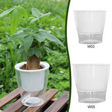 Transparent Rhombus Self Watering Flowerpot Pretty Plant Pot Home Office Garden Decoration Festival Gift 2024 - buy cheap