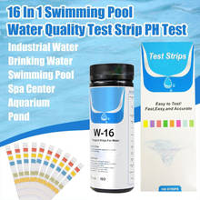 50/100pcs A Bottle 16 In 1 Swimming Pool Test Paper Chlorine Ph Test Strips Spa Swimming Pool Water Tester Paper Test Strip 2024 - buy cheap