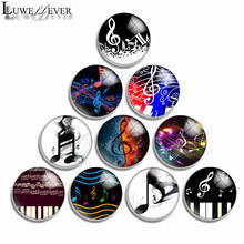 12mm 10mm 16mm 20mm 25mm 30mm 534 Note Mix Round Glass Cabochon Jewelry Finding 18mm Snap Button Charm Bracelet 2024 - buy cheap