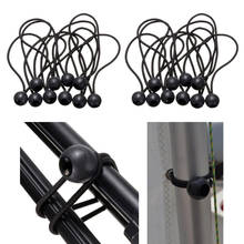 20 Pieces Elastic Tent Tarp Fix Cords Black Canopy Banner Ties Ball Bungee Fixing Strap 2024 - buy cheap