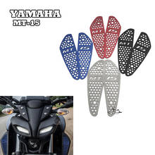 Cubierta protectora decorativa para motocicleta, accesorio de entrada de malla para tanque de combustible, para YAMAHA MT-15, MT15, MT 15, 2018, 2019, 2020, 2021 2024 - compra barato