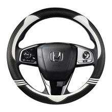 Кожаные чехлы для руля 38 см из углеродного волокна для Honda Accord City Civic Fit Brio CRV HRV 2024 - купить недорого