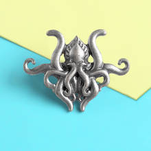 New Terror Novel Game Octopus Brooches Monster tentacles Octopus Cthulhu badge brooch Lapel pin Shirt backpack jewelry for fans 2024 - buy cheap