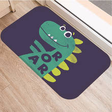 Dinosaur Print Floor Mat Carpet Soft Flannel Doormat Rugs for Bedroom Living Room Door Floor Hallway Mats 2024 - buy cheap