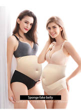 Vientre Artificial falso para el embarazo, accesorio realista, suave, con Velcro, para travestis, Cosplay 2024 - compra barato