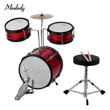 Muslady Kids Children Junior Beginners 3-Piece Drum Set Drums Kit Percussion Musical Instrument with Cymbal Drumsticks 2024 - buy cheap
