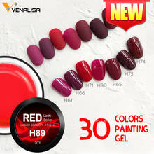 Красный Гель-лак для ногтей цветной гель вариш 5 мл venalisa canni Гель-лак для ногтей Новый 2024 - купить недорого