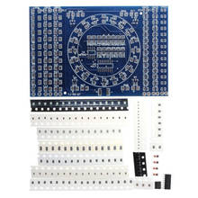 Tablero de práctica de soldadura LED giratorio CD4017 + SMD NE555, Kit electrónico artesanal con placa PCB 2024 - compra barato