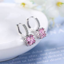 Fashion Crystal Square Studs Earrings For Women Girls Wedding Engagement Jewelry Accessories eh1164 2024 - buy cheap