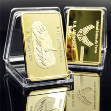 U.S. Air Force Gold Bullion Bar 1974 F-16 Fighting Falcon Military Challenge Metal  Coins Bars Collection 2024 - buy cheap