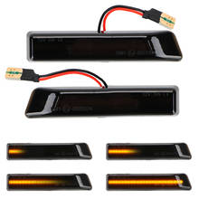 Dc12v turn signal lights dinâmico led lado marcador de luz fluindo água indicador do carro erro livre para bmw série 3 e36 x5 e53 m3 2024 - compre barato