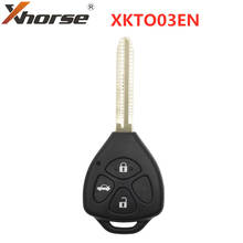 XHORSE XKTO03EN Wired Universal Remote Key for Toyota Style 3 Buttons for VVDI VVDI2 Key Tool English Version 2024 - buy cheap