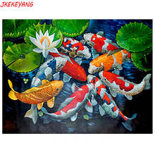 5D DIY square/round Diamond painting Koi fish Cross Stitch Diamond Embroidery Pattern Rhinestone J1833 2024 - buy cheap