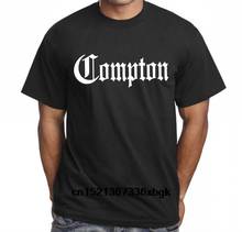 Compton califórnia gótico eazy e nwa dr. dre em linha reta fora de compton legal t-shirts da forma magro ajuste o pescoço camiseta superior 2024 - compre barato