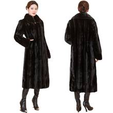 Casaco de pele falsa grosso feminino, plus size, 6xl, novo, moda, inverno, quente, sobretudo, imitação de pele, casacos de vison longo, jaqueta feminina, 2020 2024 - compre barato