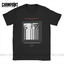 Camiseta brainwash masculina, camiseta de algodão harajuku vaporwave creepy japonês grunge edgy mangá tamanho grande 2024 - compre barato