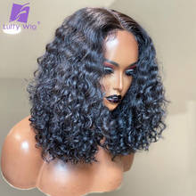 Hd Transparent Lace Front Human Hair Wigs Curly 13x6x3 Pre Plucked Glueless Remy Brazilian Loose Curly Lace Frontal Wig Luffywig 2024 - buy cheap