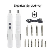 Mini Electric Screwdriver Set Cordless Screwdriver Wireless Drill With 10 Bits Repair USB Charging Drill Power Tools for phone 2024 - buy cheap