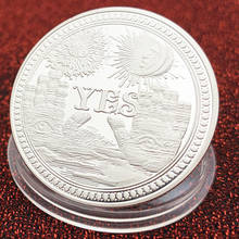 Silver pLATED  Yes No Commemorative Coin Souvenir Challenge Collectible Coins Collection Art Craft Gift 2024 - buy cheap