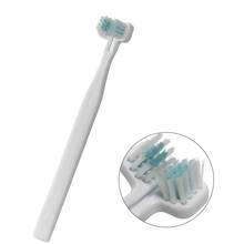 Cão escova de dentes cabeças duplas escova de dentes escova de dentes limpeza pet purificadores de respiração cuidados orais para cães gatos aug889 2024 - compre barato