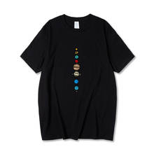 Camiseta de algodón para hombre, camisa de manga corta con estampado de planetas, de alta calidad, informal, a la moda, de verano, 2021 2024 - compra barato