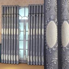 Cortinas de lujo europeas para ventana, para sala de estar, elegantes, cortinas bordadas 2024 - compra barato