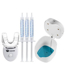 Luz Led para blanqueamiento Dental, Kit de pluma de Gel blanqueador, sistema de blanqueamiento Dental con herramienta Dental, caja esterilizadora de luz UV 2024 - compra barato