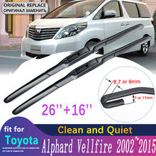 Car Wiper Blade for Toyota Alphard Vellfire 10 20 AH10 AH20 2002~2015 Windscreen Windshield Brushes Car Accessories 2009 2010 2024 - buy cheap