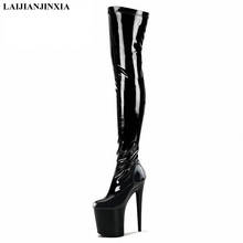 LAIJIANJINXIA-Botas altas hasta el muslo para mujer, zapatos de tacón alto de 17cm, stiletto, sexy, por encima de la rodilla 2024 - compra barato