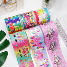 DIY Cartoon Unicorn Printed Grosgrain Ribbon For Craft Supplies Sewing Accessories 5 Yards. 44851 2024 - buy cheap