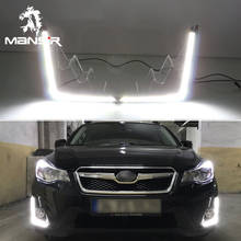 Auto 12V LED Daytime Running Light Daylights Car DRL For Subaru XV 2016 2017  Dimming Style Daylights LED Headlight Bumper lamps 2024 - buy cheap